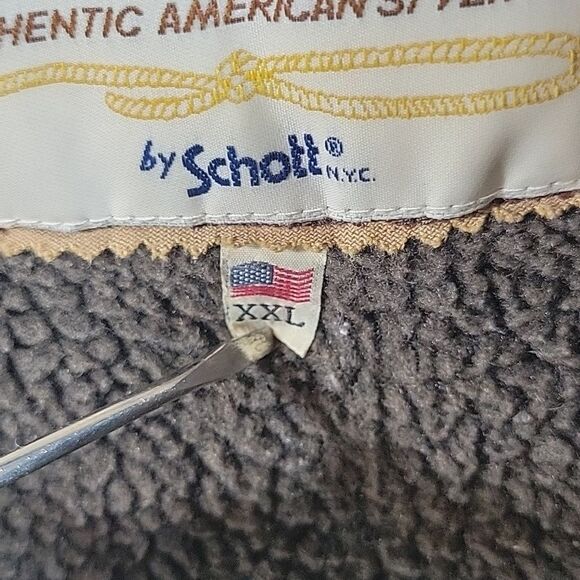 Vibtage Rancher By Schott Bros. Sherpa Lined Jacket Hoodie - Picture 4 of 10